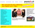 Prontofix, Website für Liegenschaften-Verkauf</p>